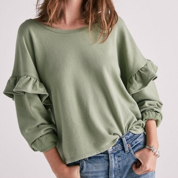 Lucky Brand Ruffle Sweater - Picture 1 of 7
